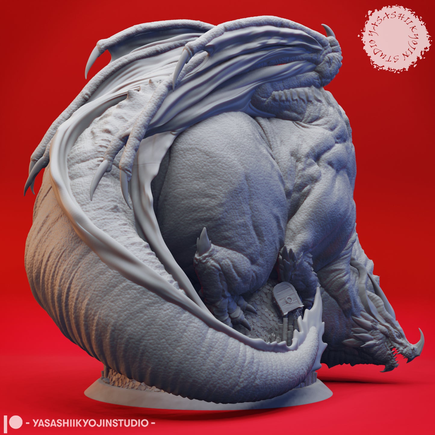 Dragon - Themberchaud - 3D Printed Mini for Tabletop Gaming, Dungeons and Dragons, Pathfinder, Kings of War and other RPG's