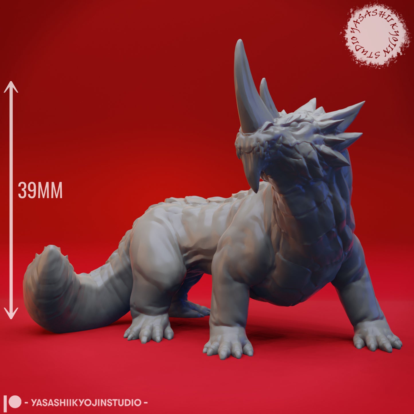 Guard Drake - 3D Printed Mini for Tabletop Gaming, Dungeons and Dragons, Pathfinder, Kings of War and other RPG's