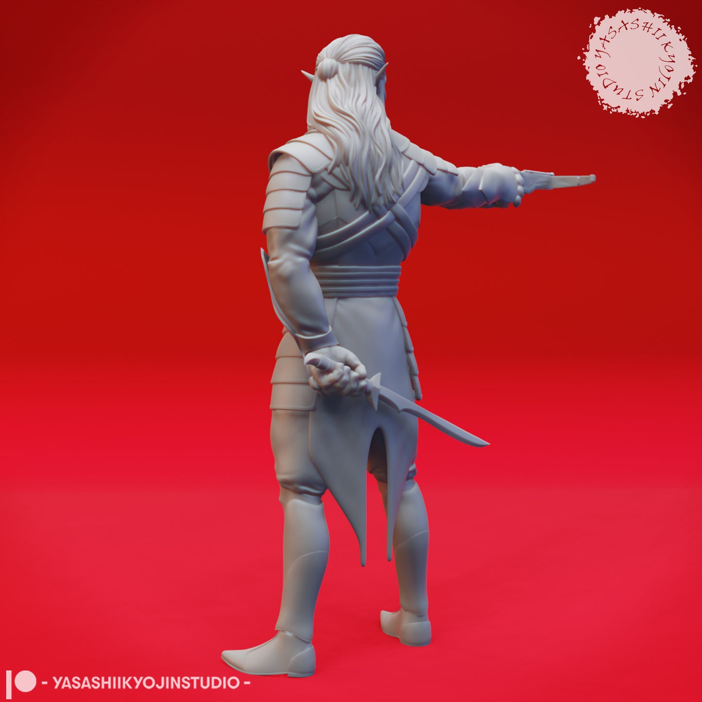 Drow - Crossbow - 3D Printed Mini for Tabletop Gaming, Dungeons and Dragons, Pathfinder, Kings of War and other RPG's