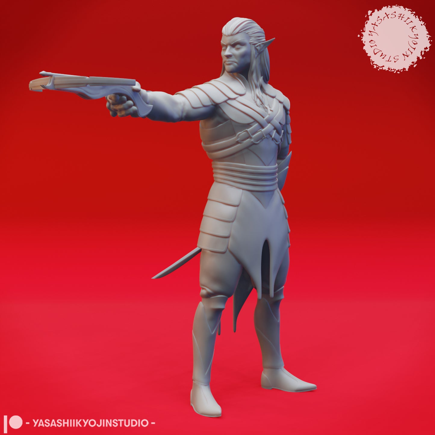 Drow Crossbow - Tabletop Miniature (Pre-Supported)