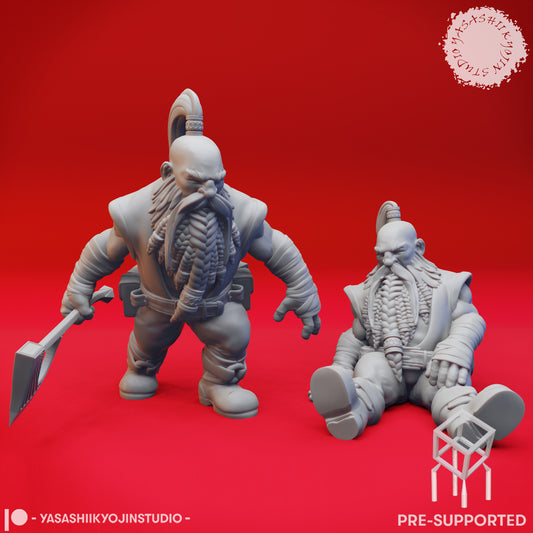 Tharden Rockseeker - Tabletop Miniatures (Pre-Supported)