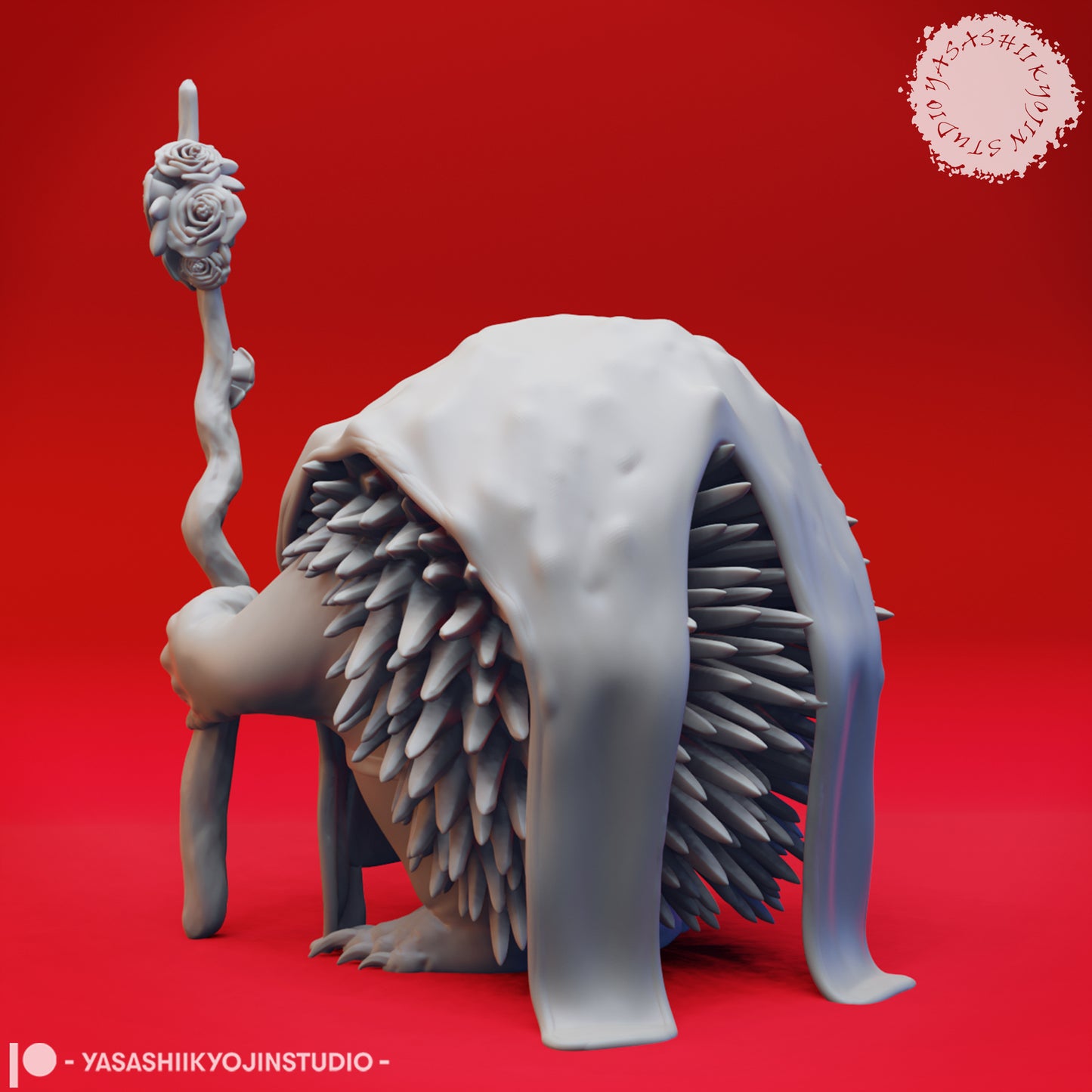 Echidna-folk - 3D Printed Mini for Tabletop Gaming, Dungeons and Dragons, Pathfinder, Kings of War and other RPG's