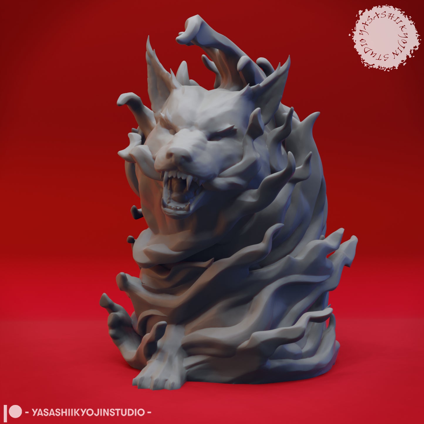 Elemental - Fire - 3D Printed Mini for Tabletop Gaming, Dungeons and Dragons, Pathfinder, Kings of War and other RPG's