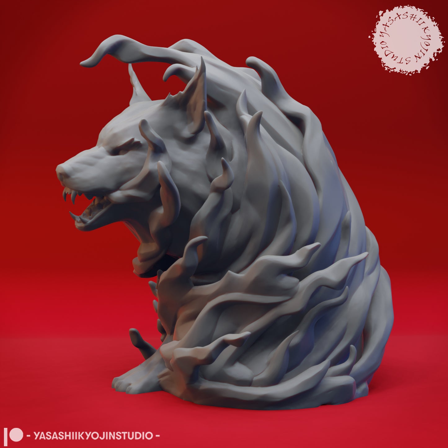 Elemental - Fire - 3D Printed Mini for Tabletop Gaming, Dungeons and Dragons, Pathfinder, Kings of War and other RPG's