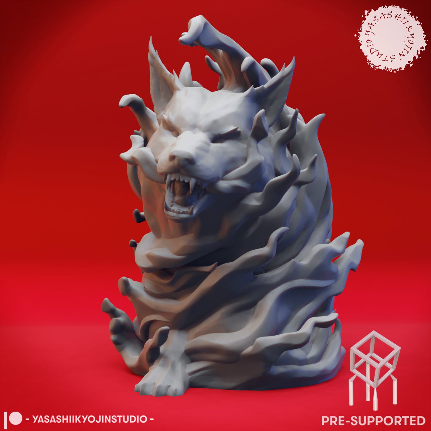 Elemental - Fire - Tabletop Miniature (Pre-Supported STL)