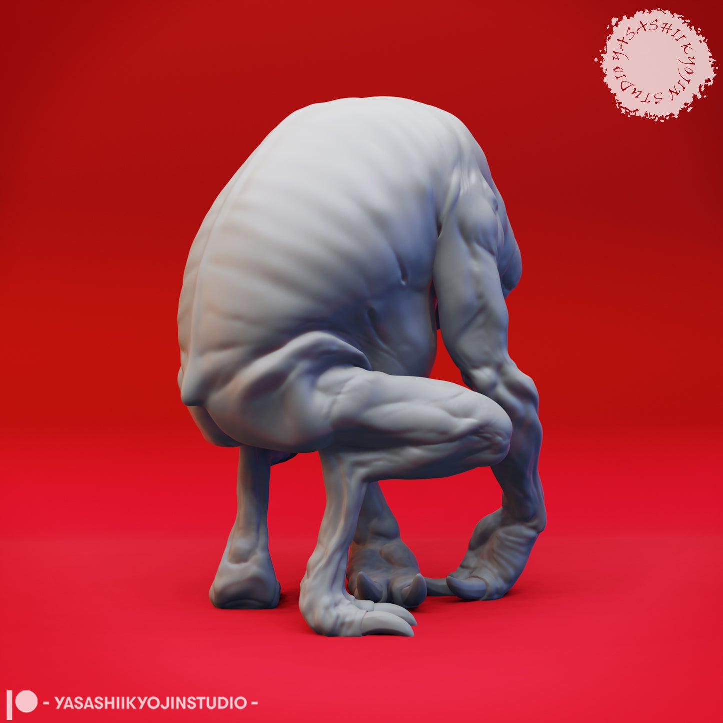 Ettercap - Crouching - Tabletop Miniature (Pre-Supported STL)