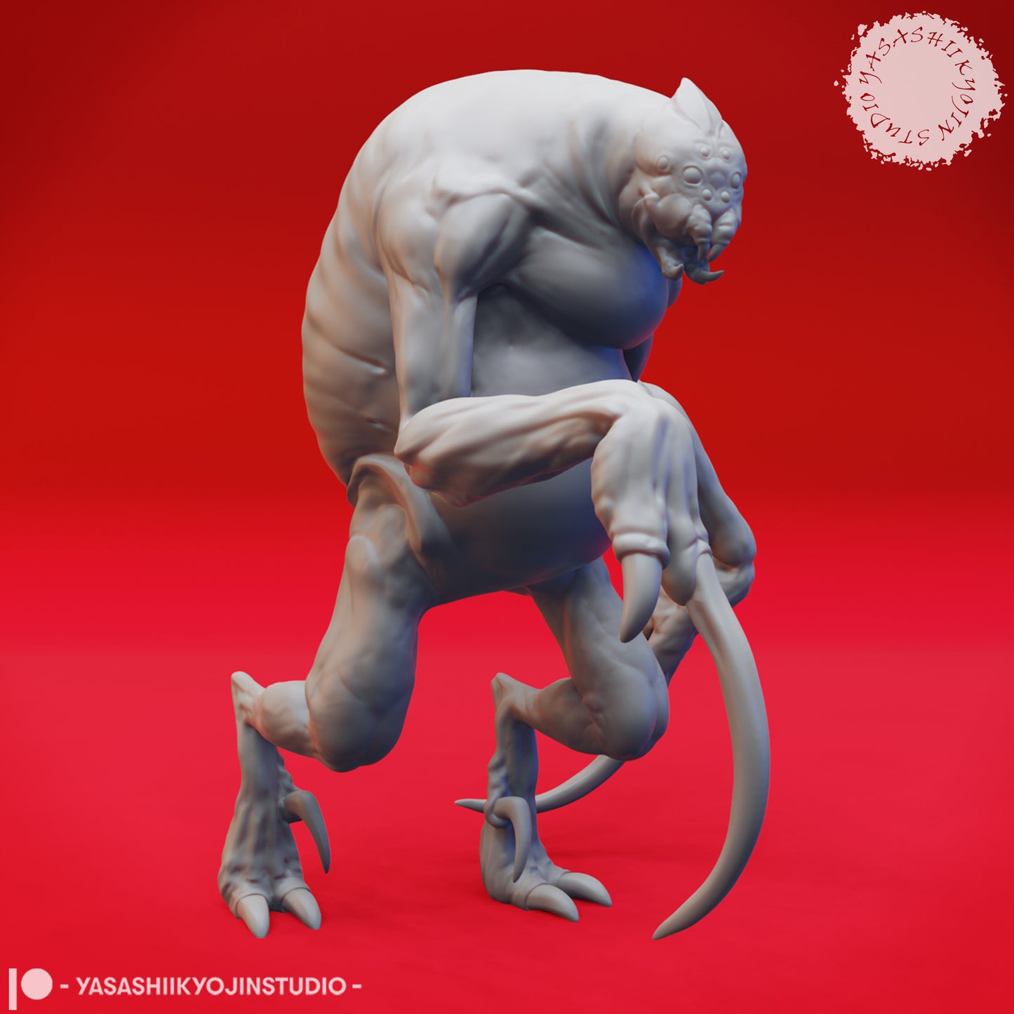 Ettercap - Hunter - 3D Printed Mini for Tabletop Gaming, Dungeons and Dragons, Pathfinder, Kings of War and other RPG's