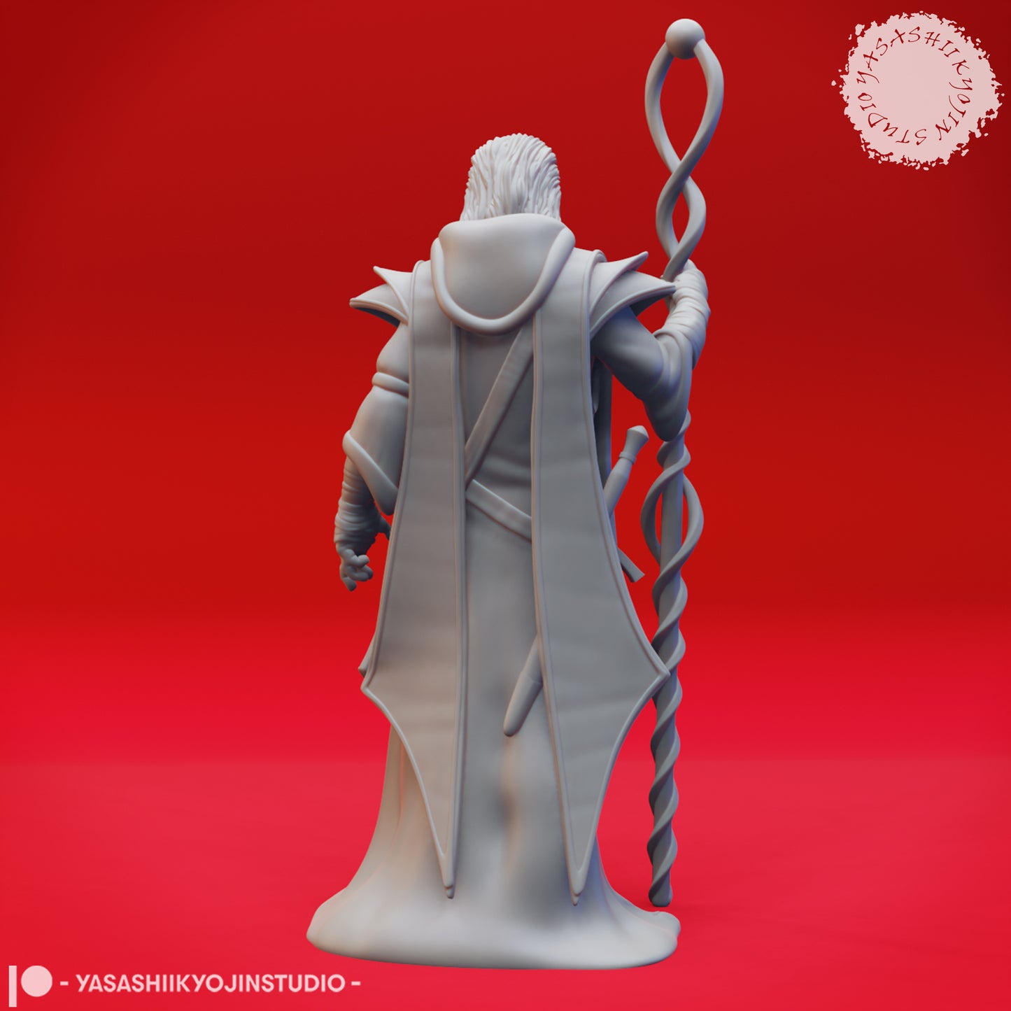 Evil Mage - NPC - 3D Printed Mini for Tabletop Gaming, Dungeons and Dragons, Pathfinder, Kings of War and other RPG's