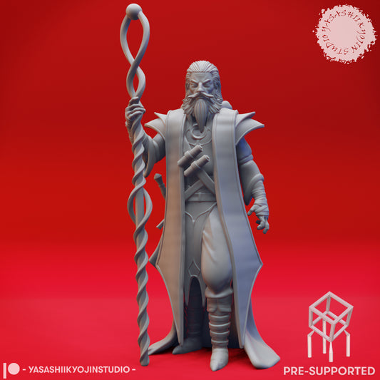 Evil Mage - Tabletop Miniature (Pre-Supported)