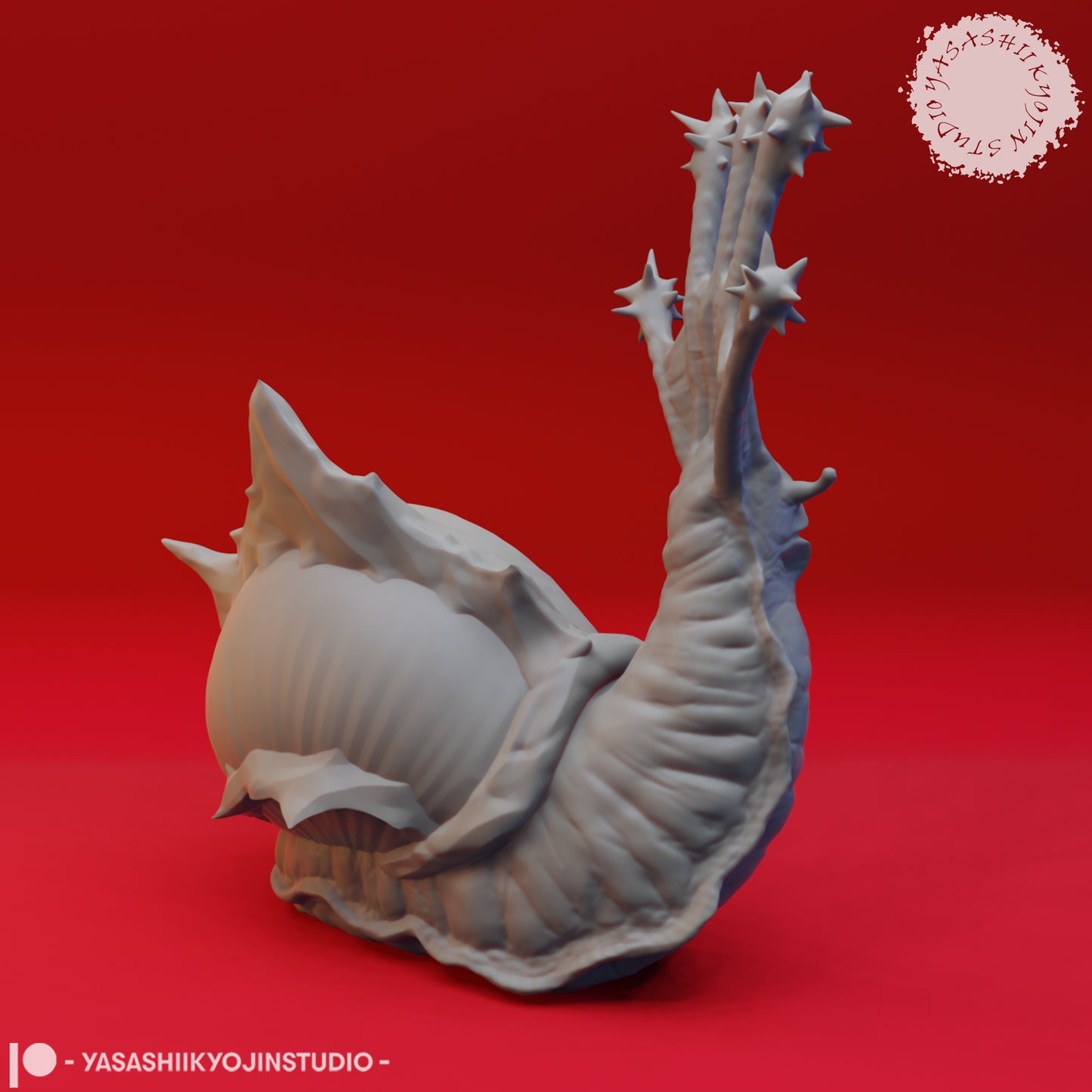 Flail Snail - 3D Printed Mini for Tabletop Gaming, Dungeons and Dragons, Pathfinder, Kings of War and other RPG's
