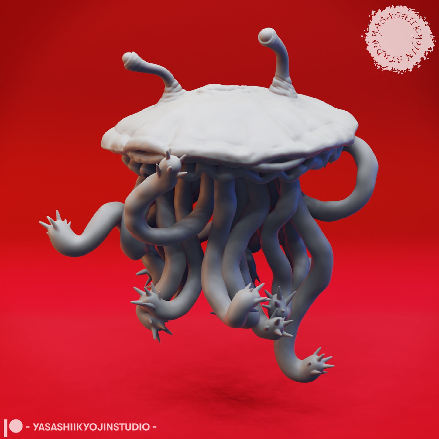 Flumph - 3D Printed Mini for Tabletop Gaming, Dungeons and Dragons, Pathfinder, Kings of War and other RPG's