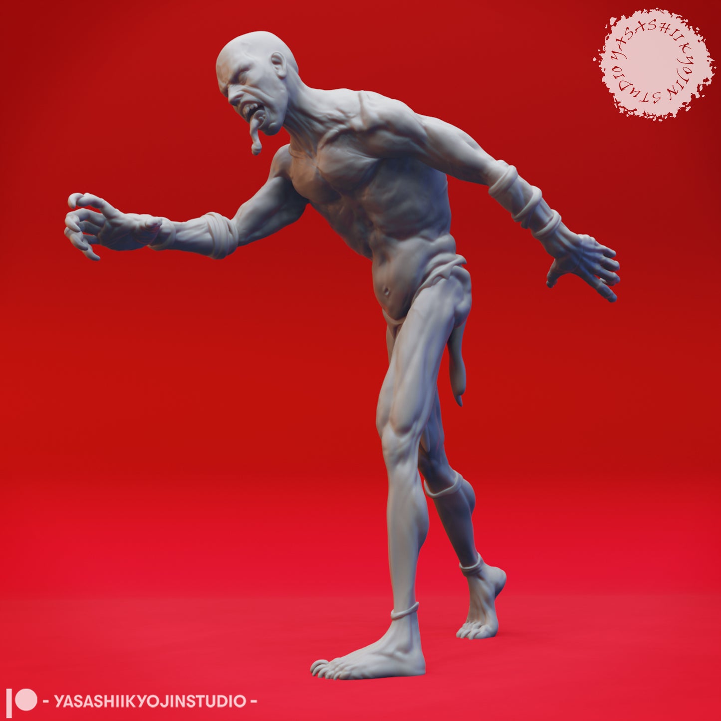 Ghoul - Reaching - Tabletop Miniature STL