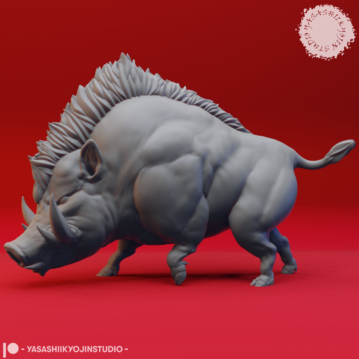 Giant Boar - Tabletop Miniature STL