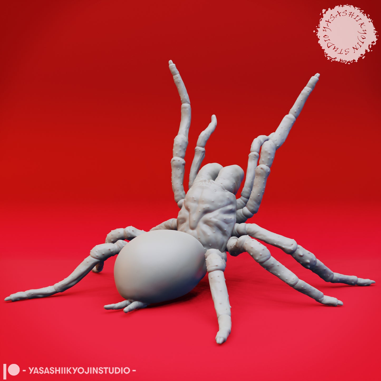 Giant Spider - Rearing - 3D Printed Mini for Tabletop Gaming, Dungeons and Dragons, Pathfinder, Kings of War and other RPG's