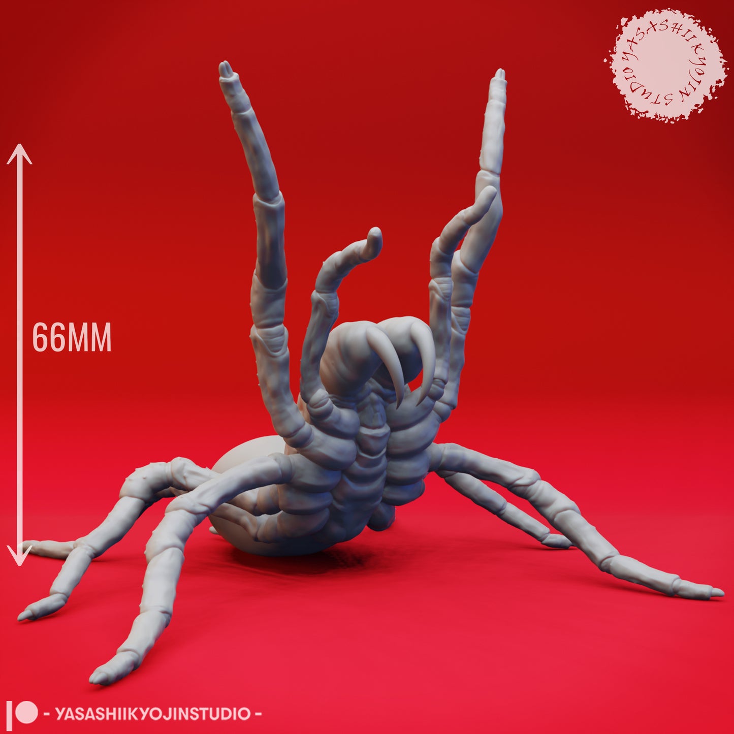 Giant Spider - Rearing - Tabletop Miniature (Pre-Supported STL)