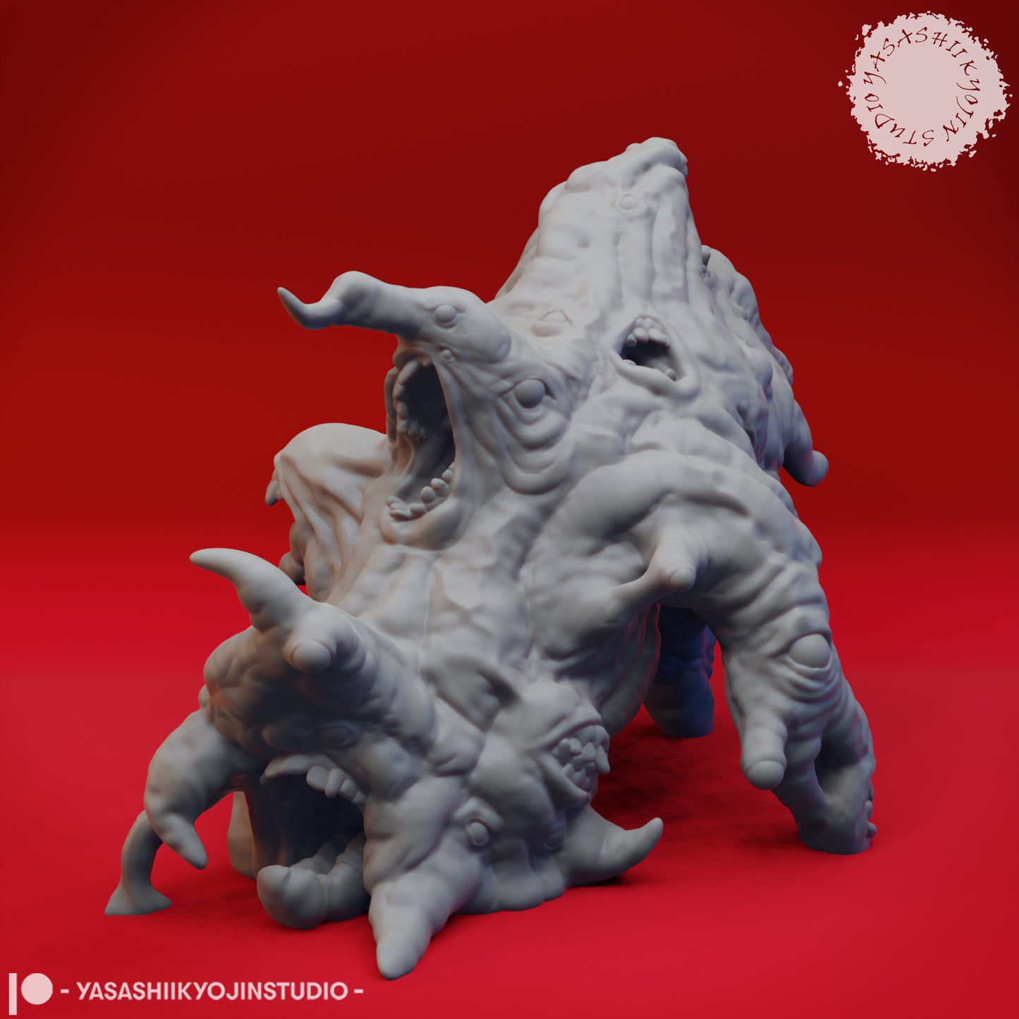 Gibbering Mouther - 3D Printed Mini for Tabletop Gaming, Dungeons and Dragons, Pathfinder, Kings of War and other RPG's