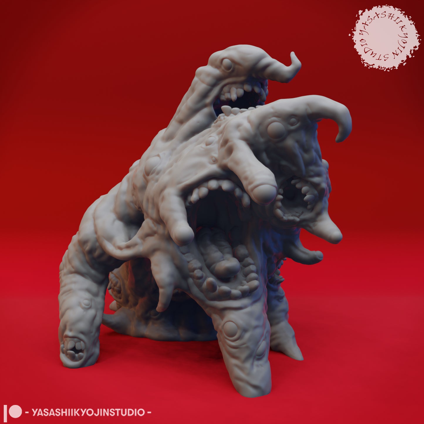 Gibbering Mouther - 3D Printed Mini for Tabletop Gaming, Dungeons and Dragons, Pathfinder, Kings of War and other RPG's