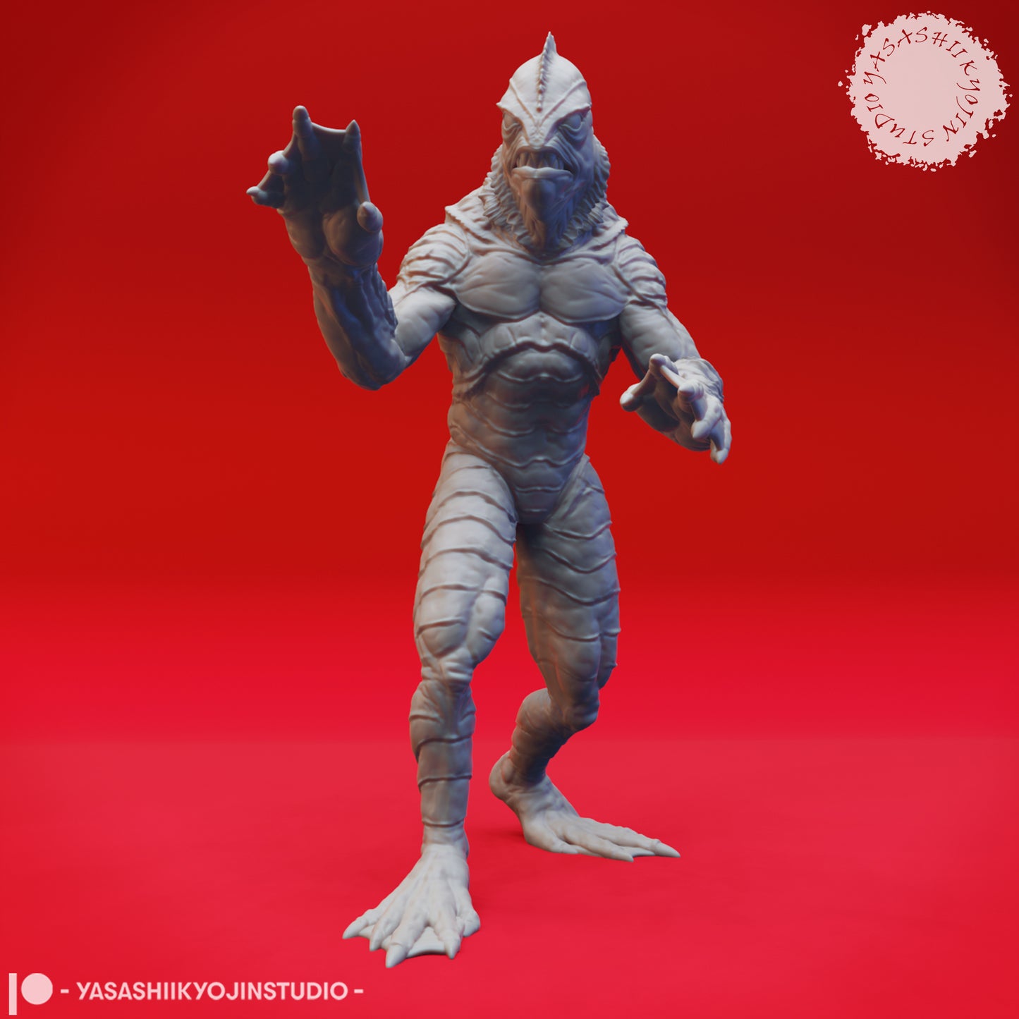 Gill-man - 3D Printed Mini for Tabletop Gaming, Dungeons and Dragons, Pathfinder, Kings of War and other RPG's