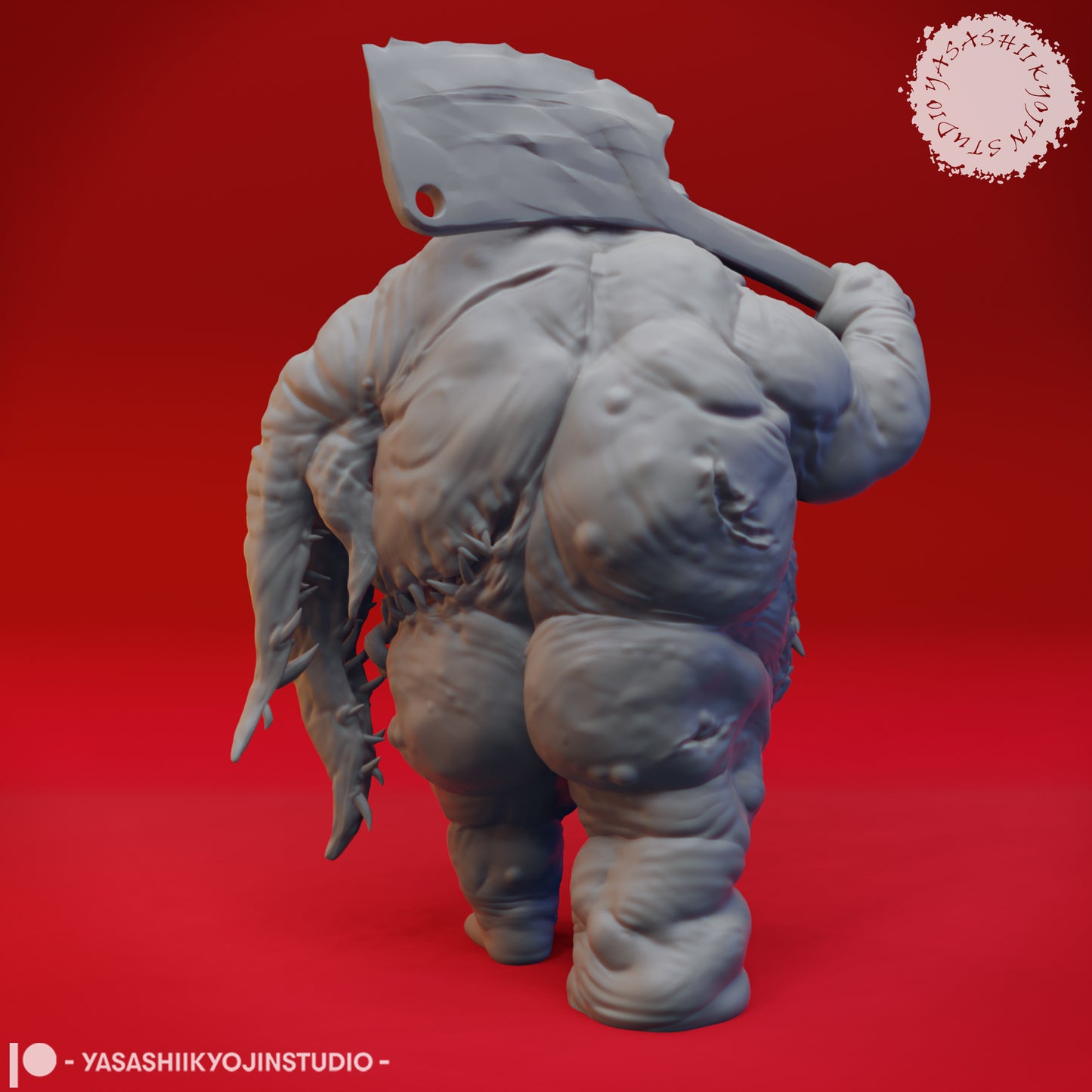 Gluttony Demon - 3D Printed Mini for Tabletop Gaming, Dungeons and Dragons, Pathfinder, Kings of War and other RPG's