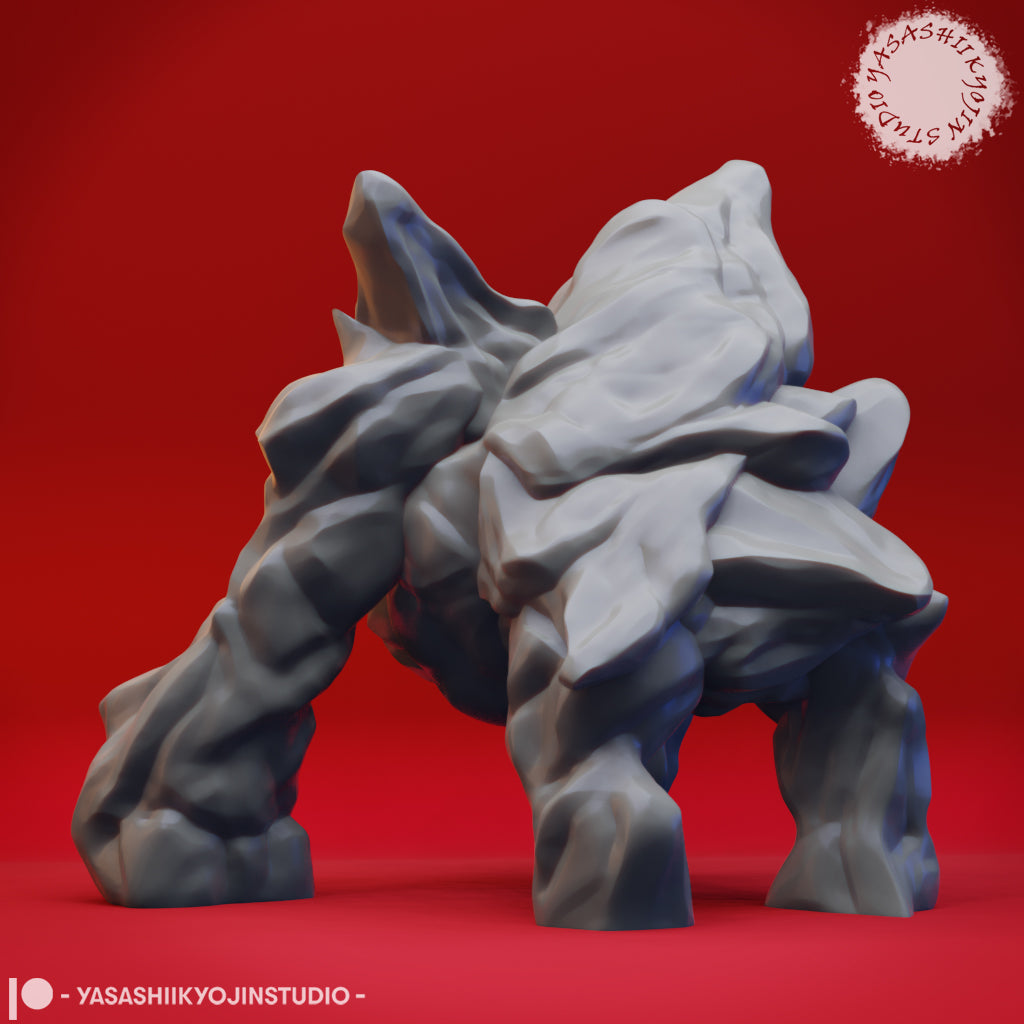 Ice Golem - 3D Printed Mini for Tabletop Gaming, Dungeons and Dragons, Pathfinder, Kings of War and other RPG's