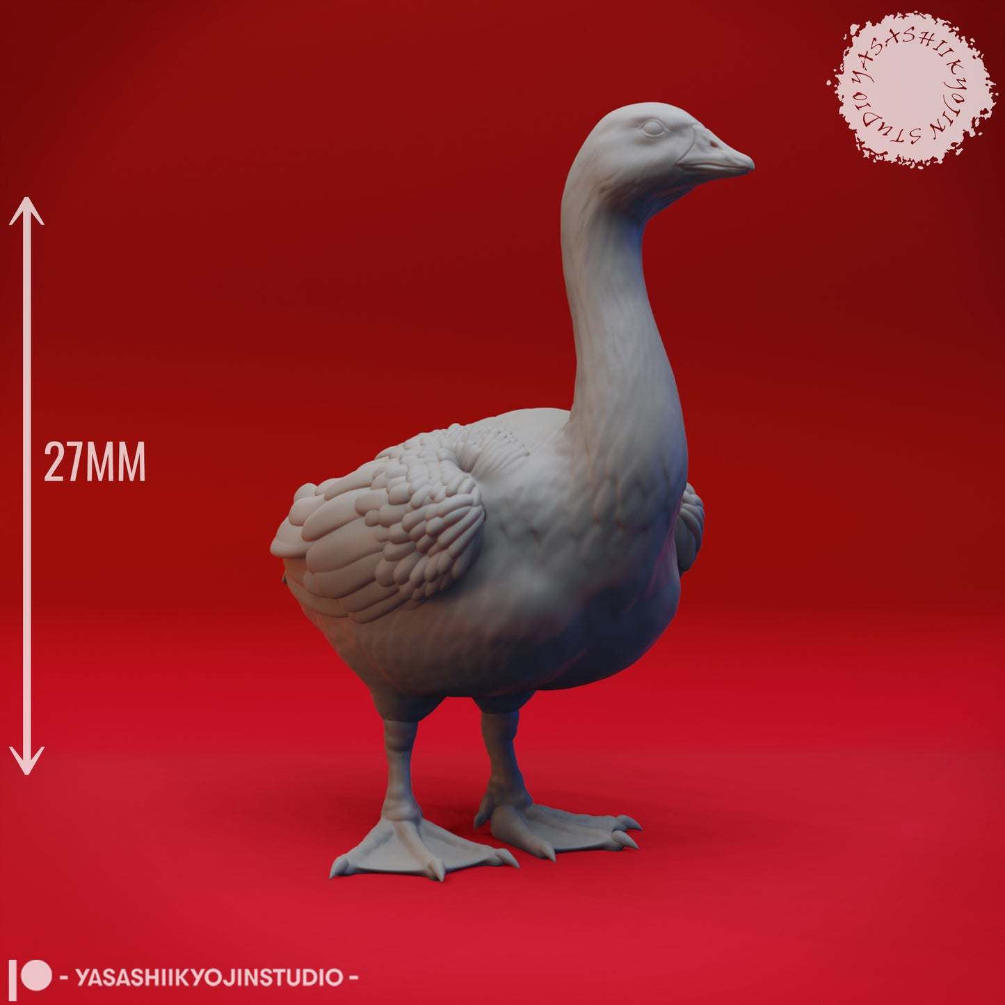 Goose  - 3D Printed Mini for Tabletop Gaming, Dungeons and Dragons, Pathfinder, Kings of War and other RPG's