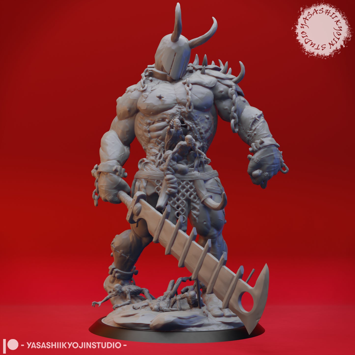 Grave Titan - 3D Printed Mini for Tabletop Gaming, Dungeons and Dragons, Pathfinder, Kings of War and other RPG's