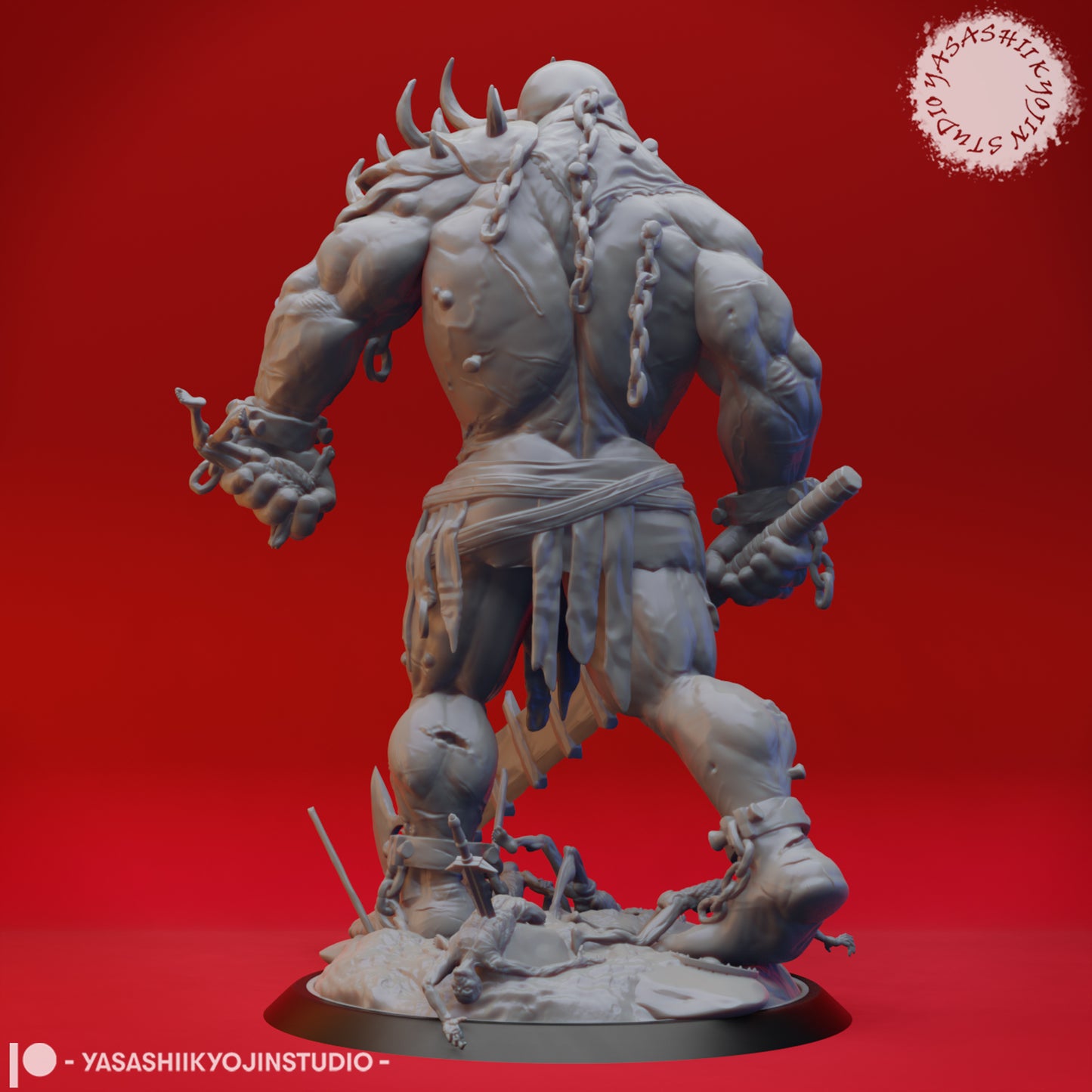 Grave Titan - 3D Printed Mini for Tabletop Gaming, Dungeons and Dragons, Pathfinder, Kings of War and other RPG's