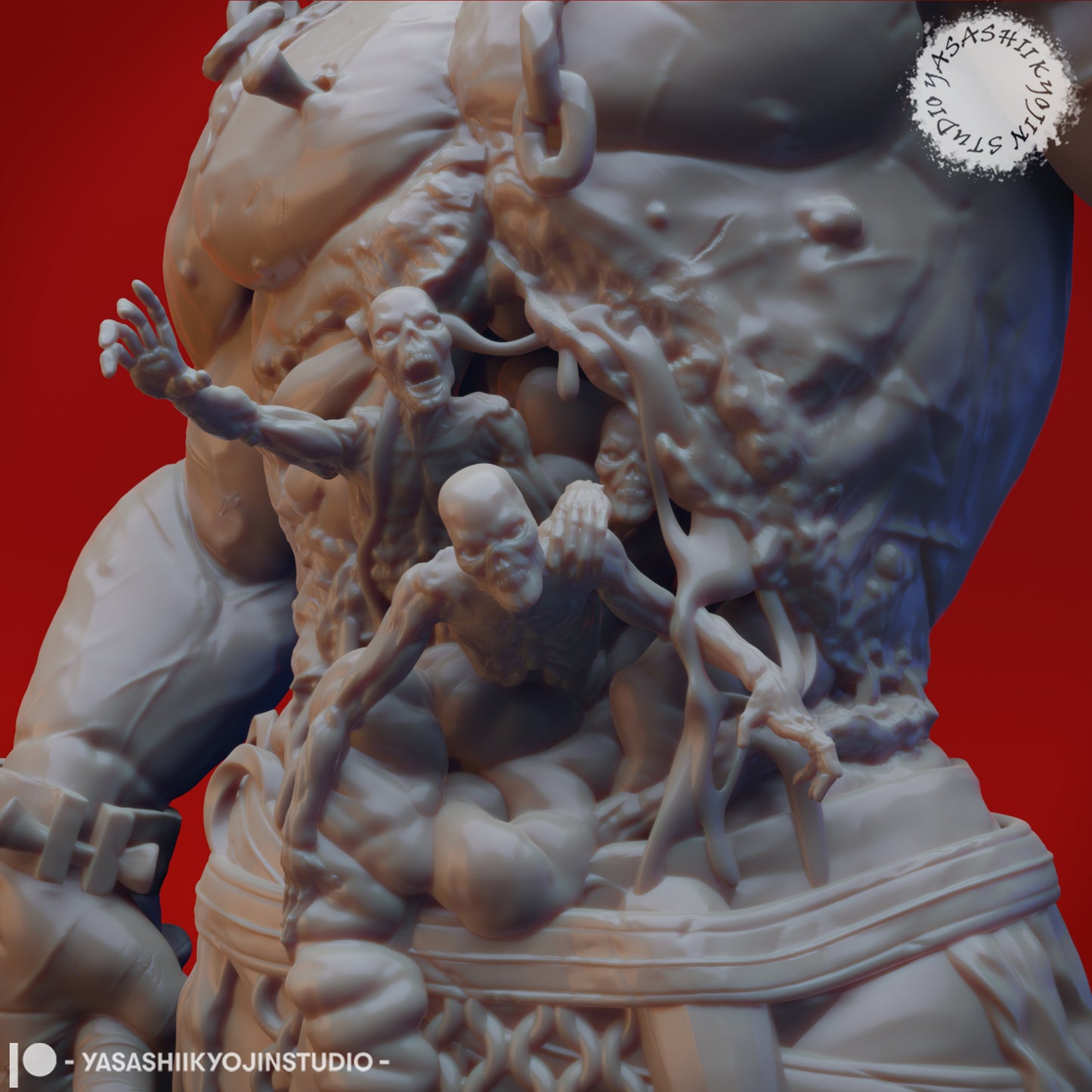 Grave Titan - 3D Printed Mini for Tabletop Gaming, Dungeons and Dragons, Pathfinder, Kings of War and other RPG's