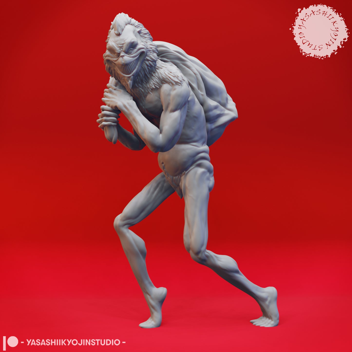 Grinch - 3D Printed Mini for Tabletop Gaming, Dungeons and Dragons, Pathfinder, Kings of War and other RPG's