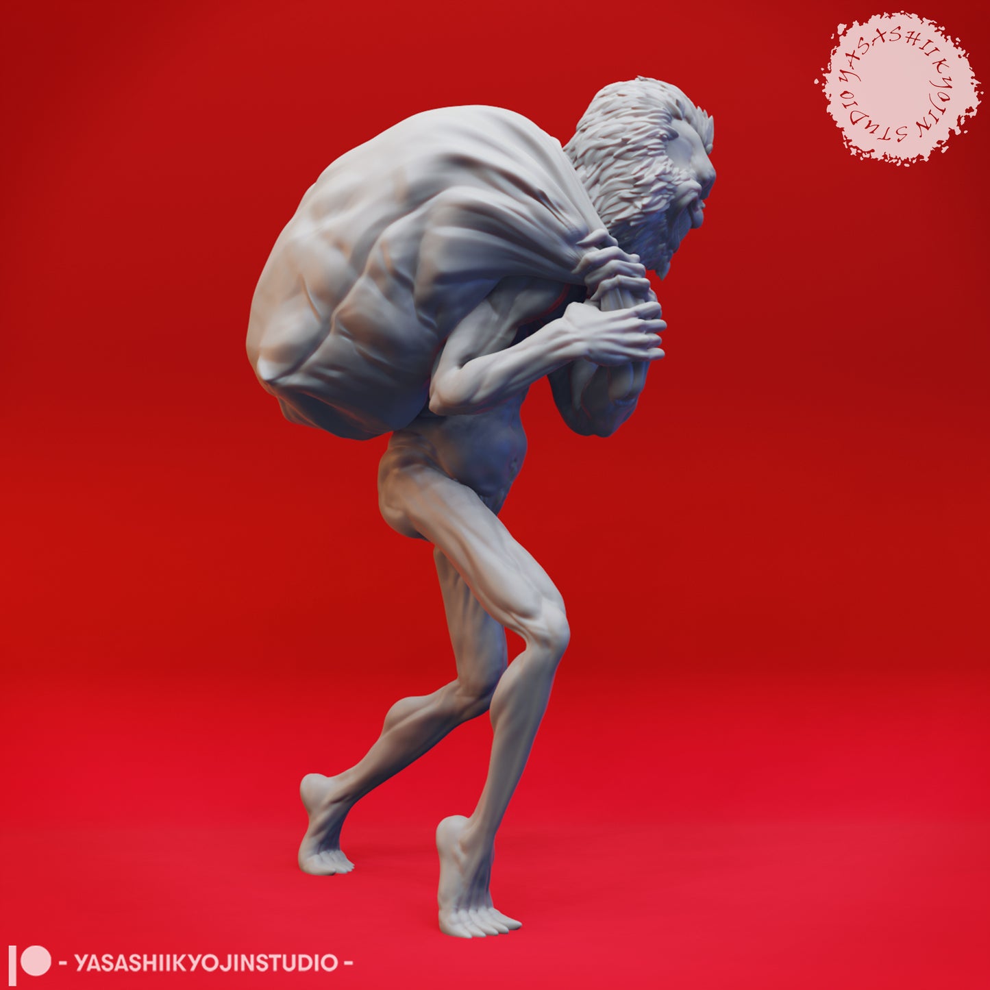 Grinch - 3D Printed Mini for Tabletop Gaming, Dungeons and Dragons, Pathfinder, Kings of War and other RPG's