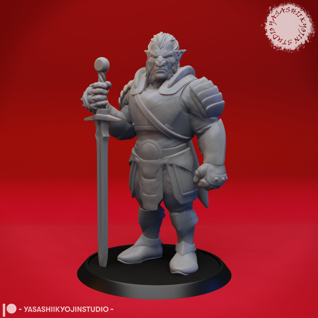 Hobgoblin - Guard - 3D Printed Mini for Tabletop Gaming, Dungeons and Dragons, Pathfinder, Kings of War and other RPG's