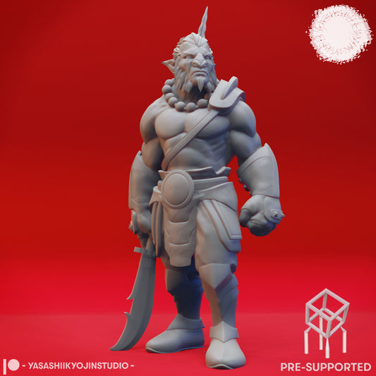 Hobgoblin - Halberd - Tabletop Miniature (Pre-Supported STL)