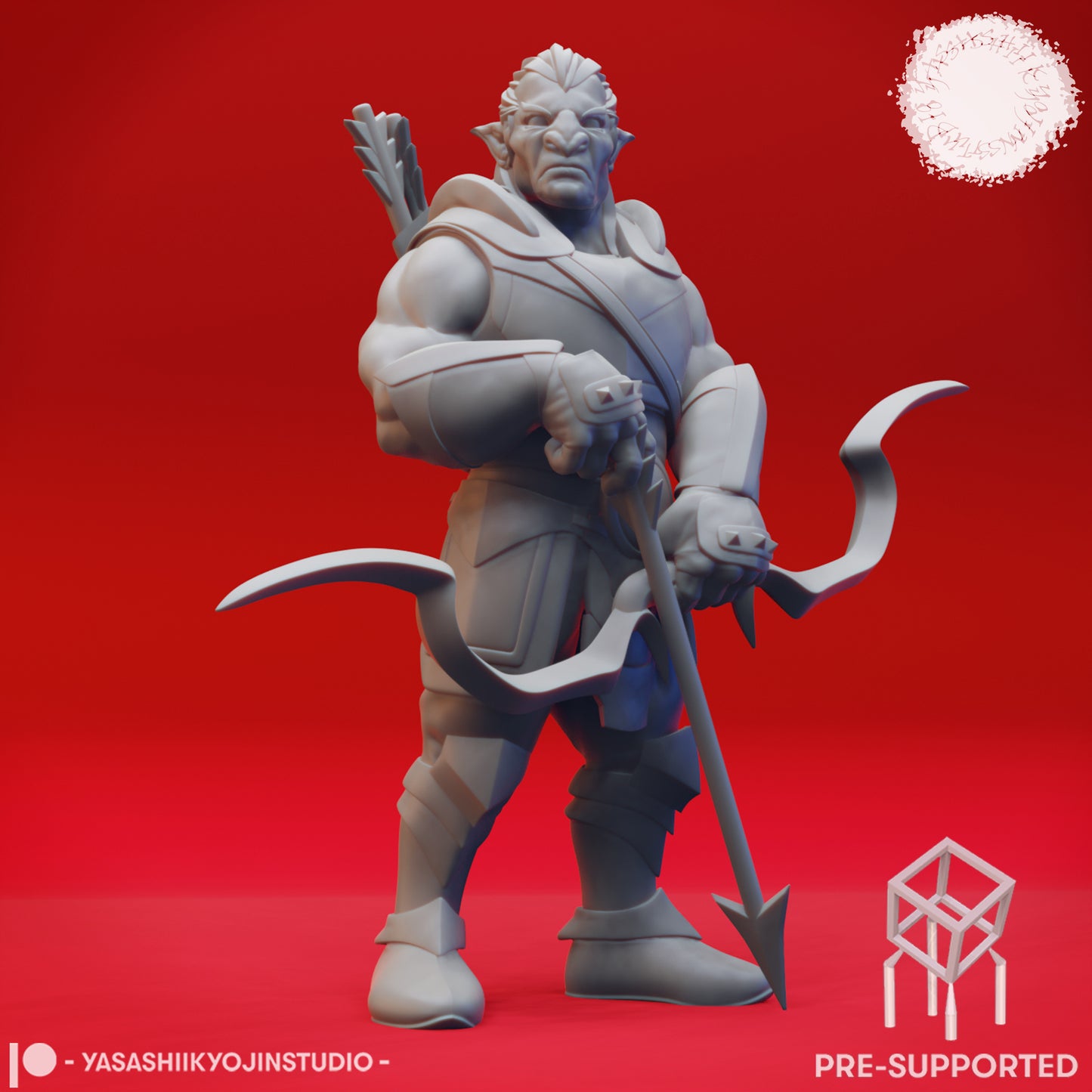 Hobgoblin - Archer - Tabletop Miniature (Pre-Supported STL)