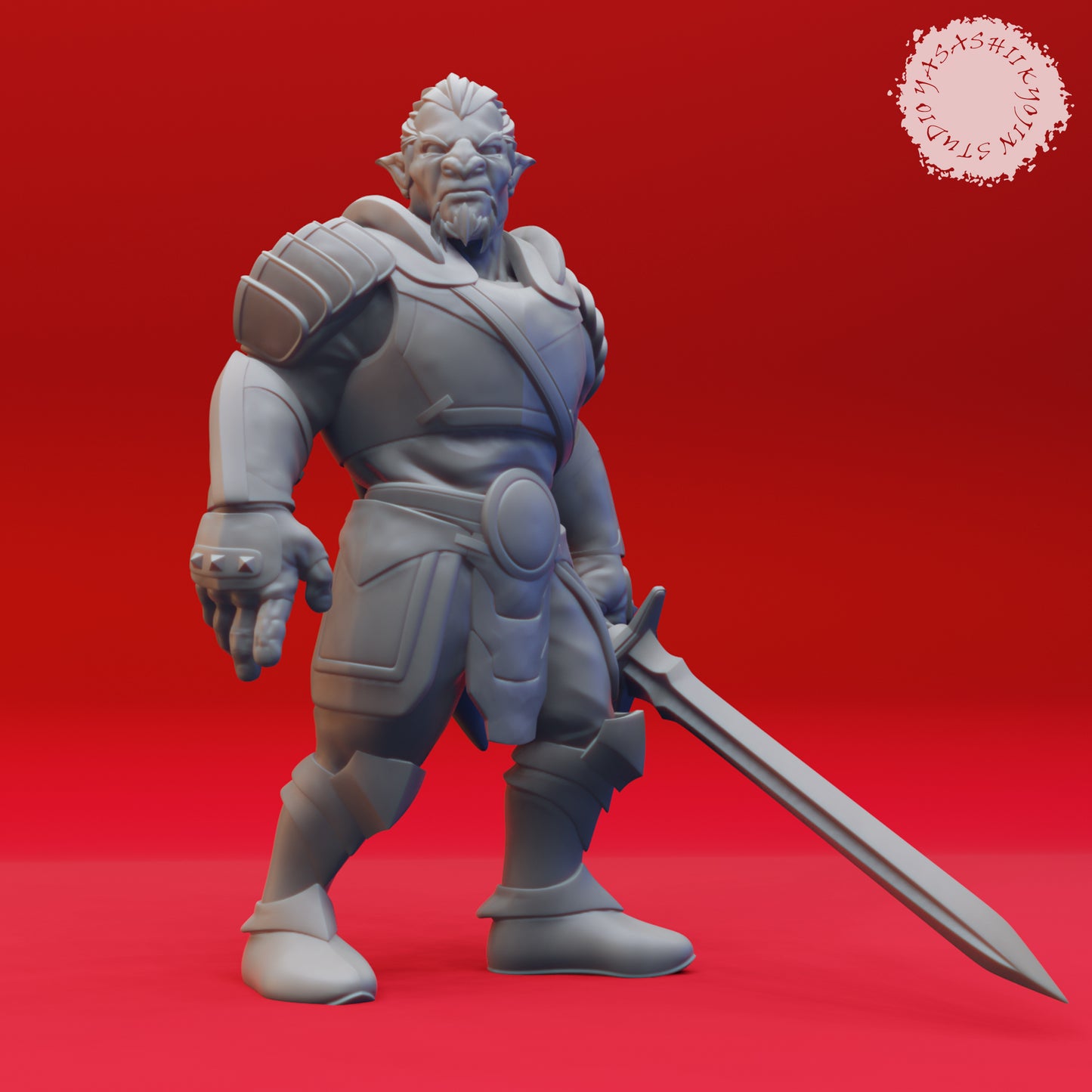 Hobgoblin - Sword- 3D Printed Mini for Tabletop Gaming, Dungeons and Dragons, Pathfinder, Kings of War and other RPG's