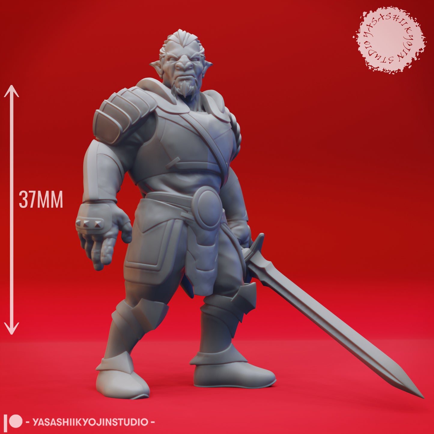 Hobgoblin - Swordsmen - Tabletop Miniature (Pre-Supported STL)