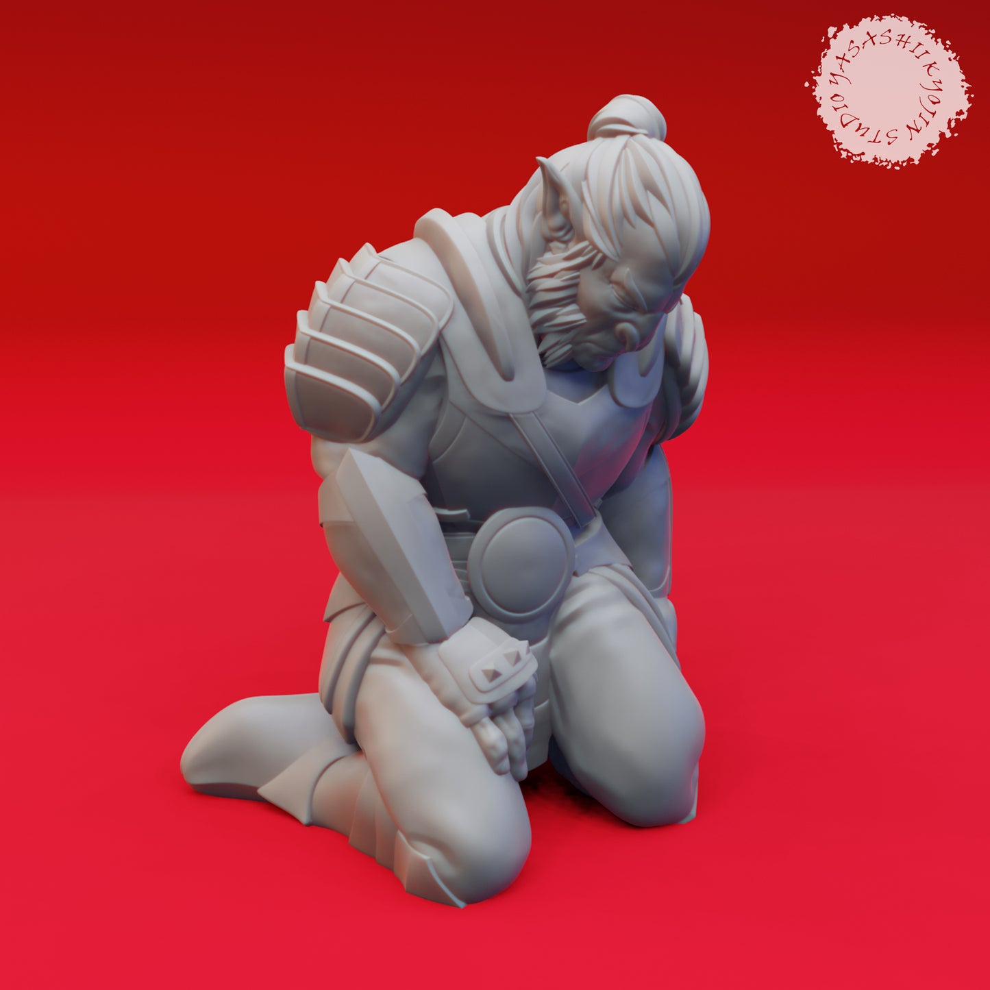 Hobgoblin - Defeated- 3D Printed Mini for Tabletop Gaming, Dungeons and Dragons, Pathfinder, Kings of War and other RPG's