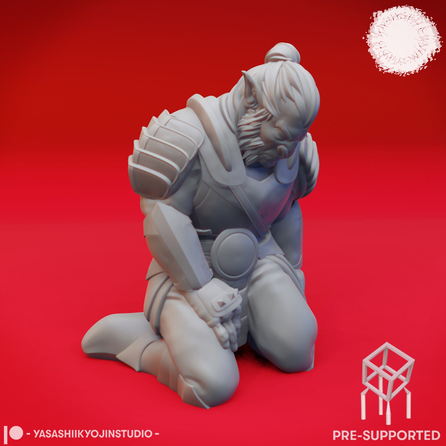 Hobgoblin - Defeated - Tabletop Miniature (Pre-Supported STL)