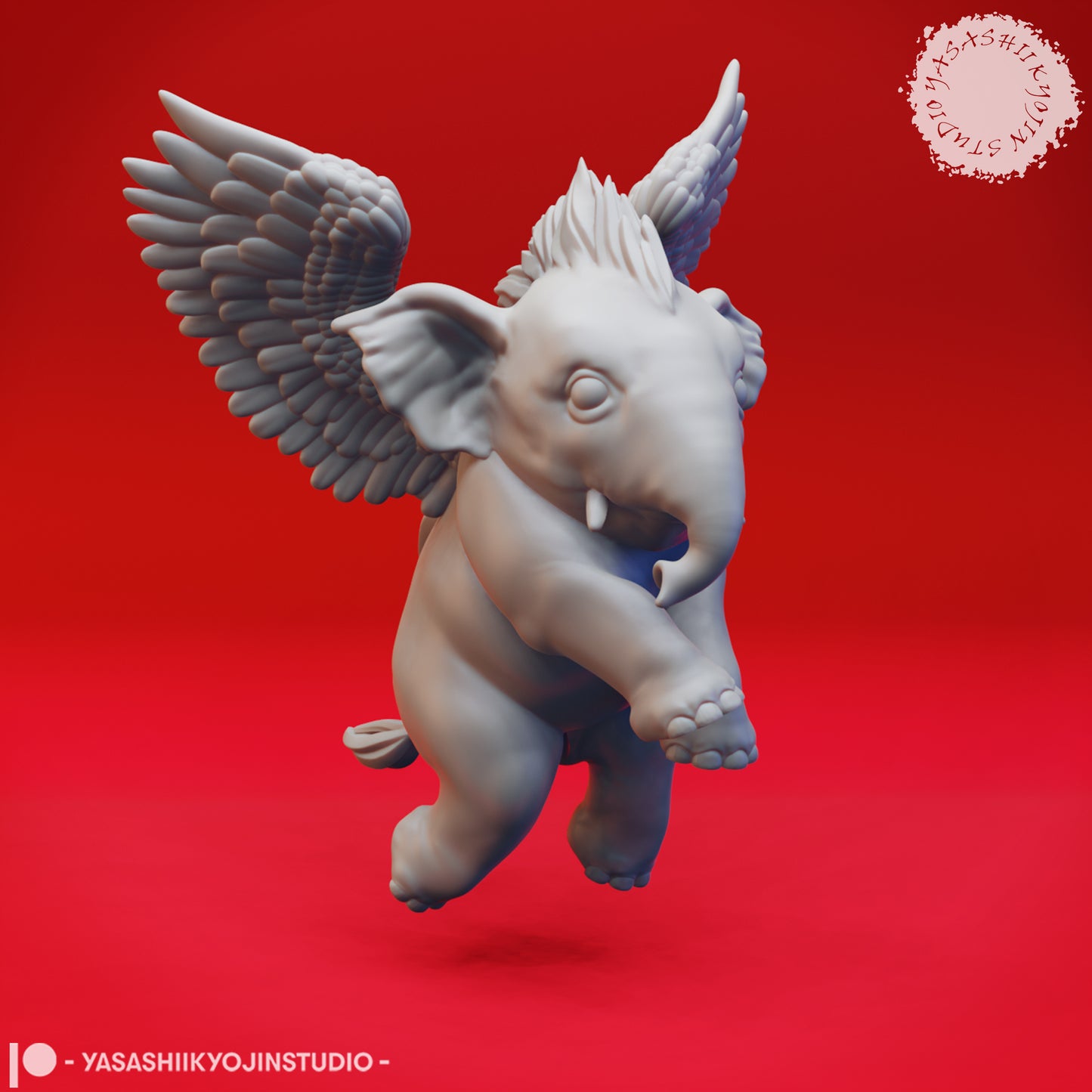 Hollyphant - Floating - 3D Printed Mini for Tabletop Gaming, Dungeons and Dragons, Pathfinder, Kings of War and other RPG's