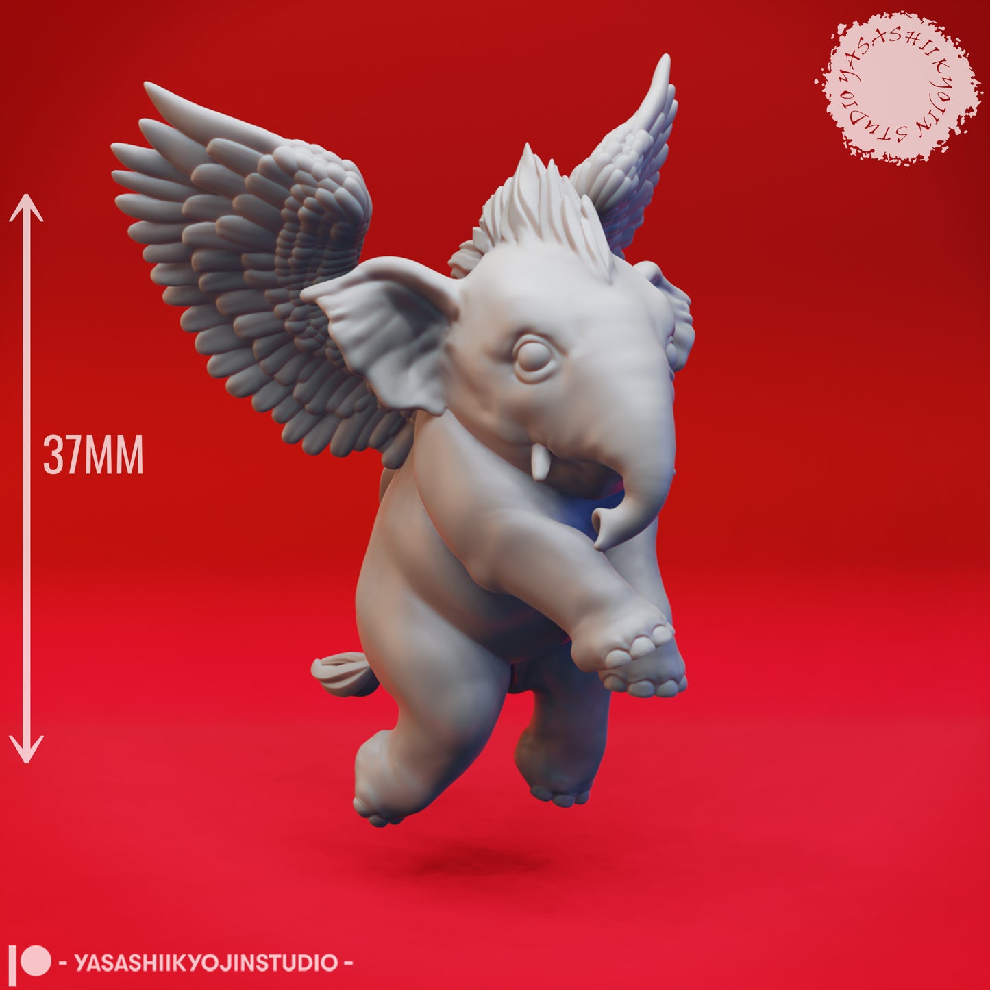 Hollyphant - Floating - 3D Printed Mini for Tabletop Gaming, Dungeons and Dragons, Pathfinder, Kings of War and other RPG's