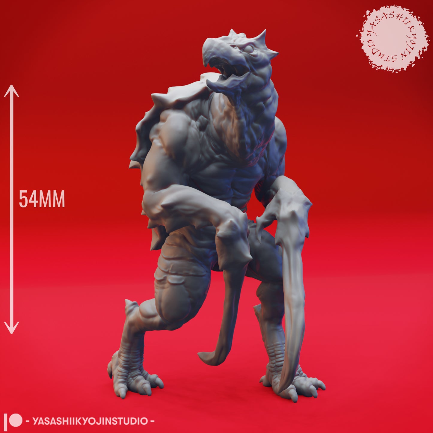 Hook Horror - Alert - 3D Printed Mini for Tabletop Gaming, Dungeons and Dragons, Pathfinder, Kings of War and other RPG's