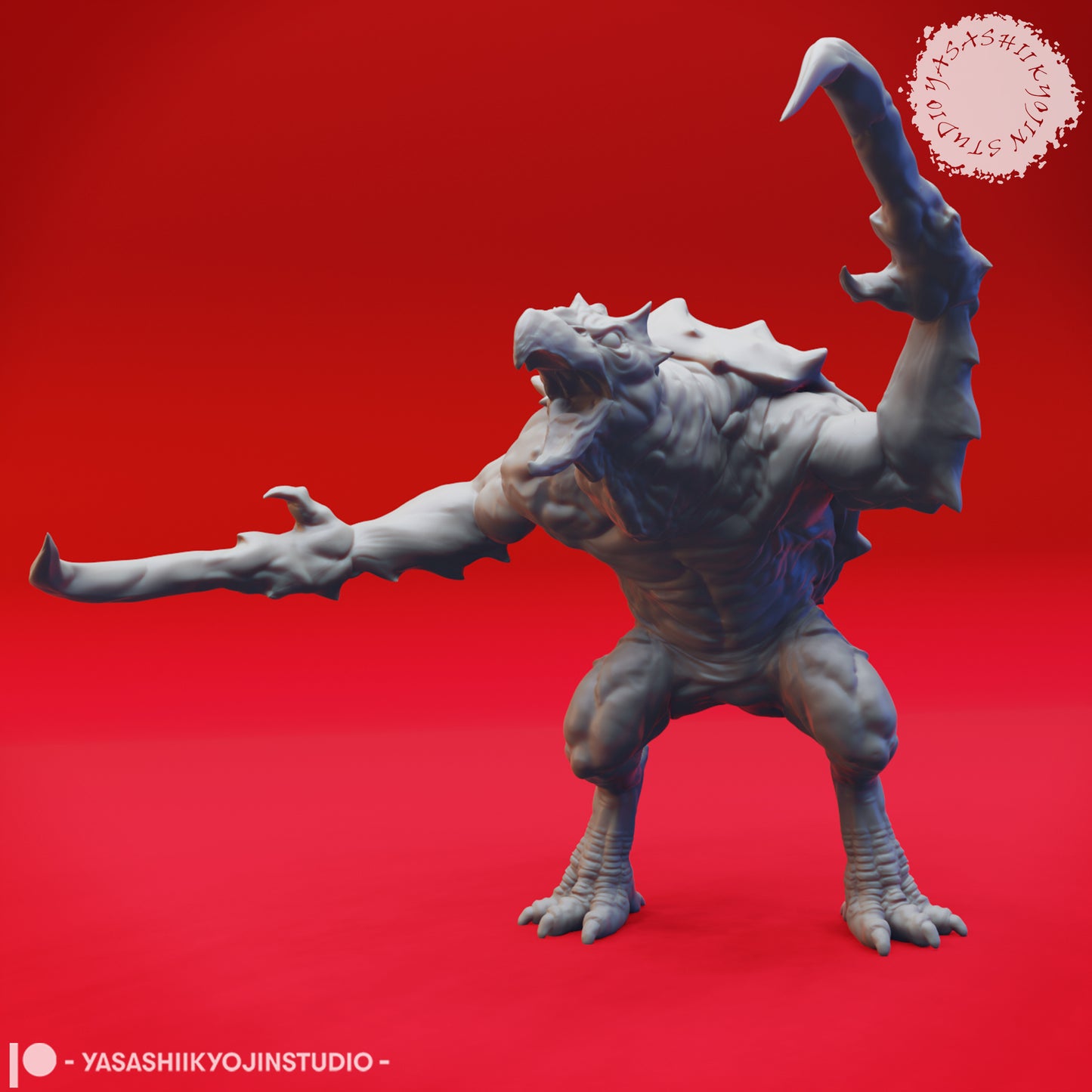 Hook Horror - Screeching - 3D Printed Mini for Tabletop Gaming, Dungeons and Dragons, Pathfinder, Kings of War and other RPG's