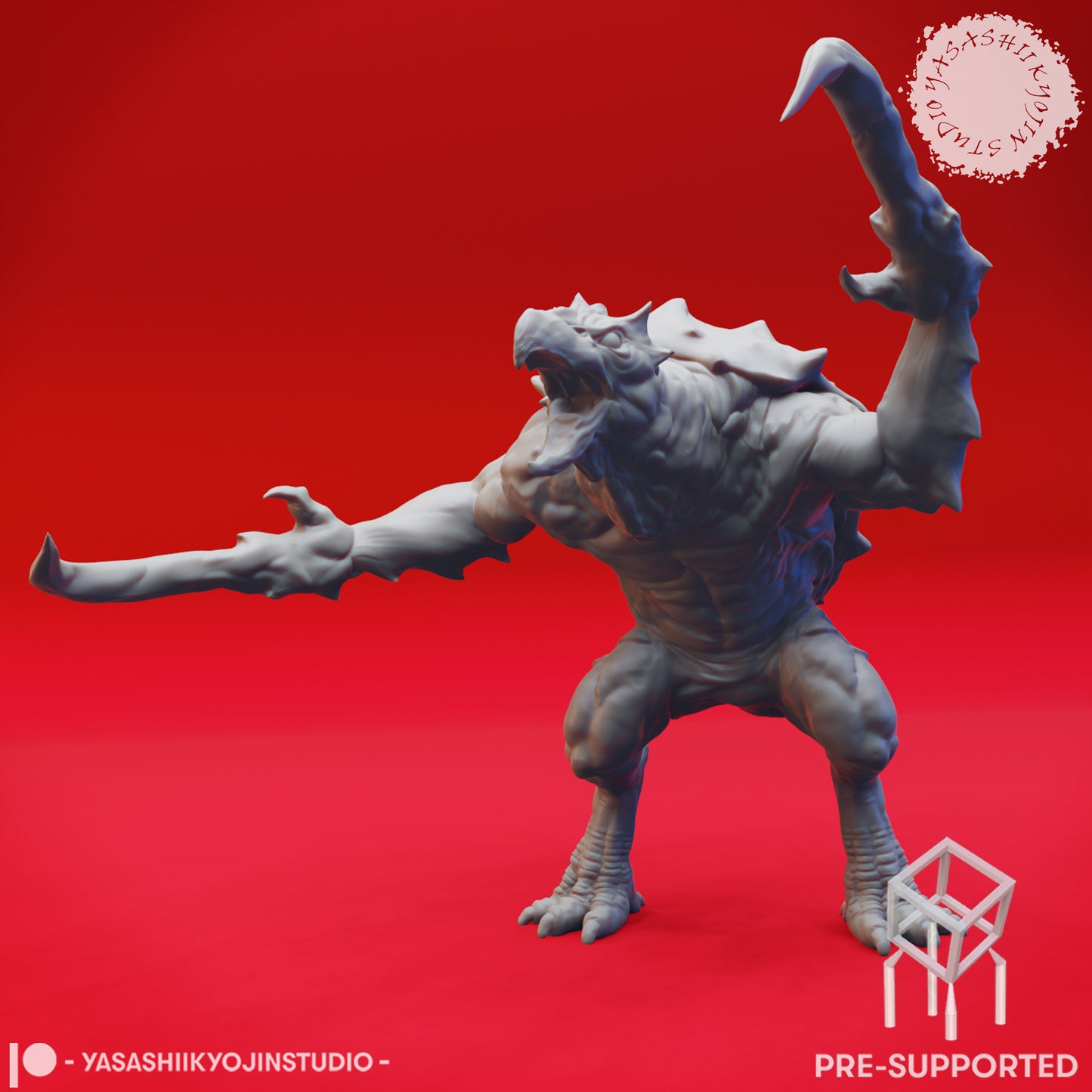 Hook Horror - Screeching - Tabletop Miniature (Pre-Supported STL)