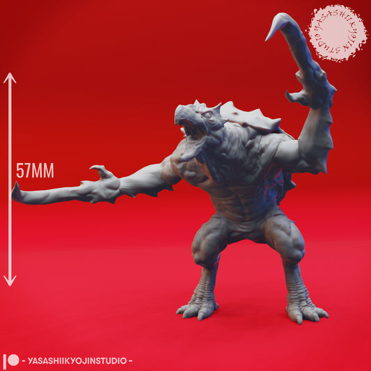 Hook Horror - Screeching - 3D Printed Mini for Tabletop Gaming, Dungeons and Dragons, Pathfinder, Kings of War and other RPG's