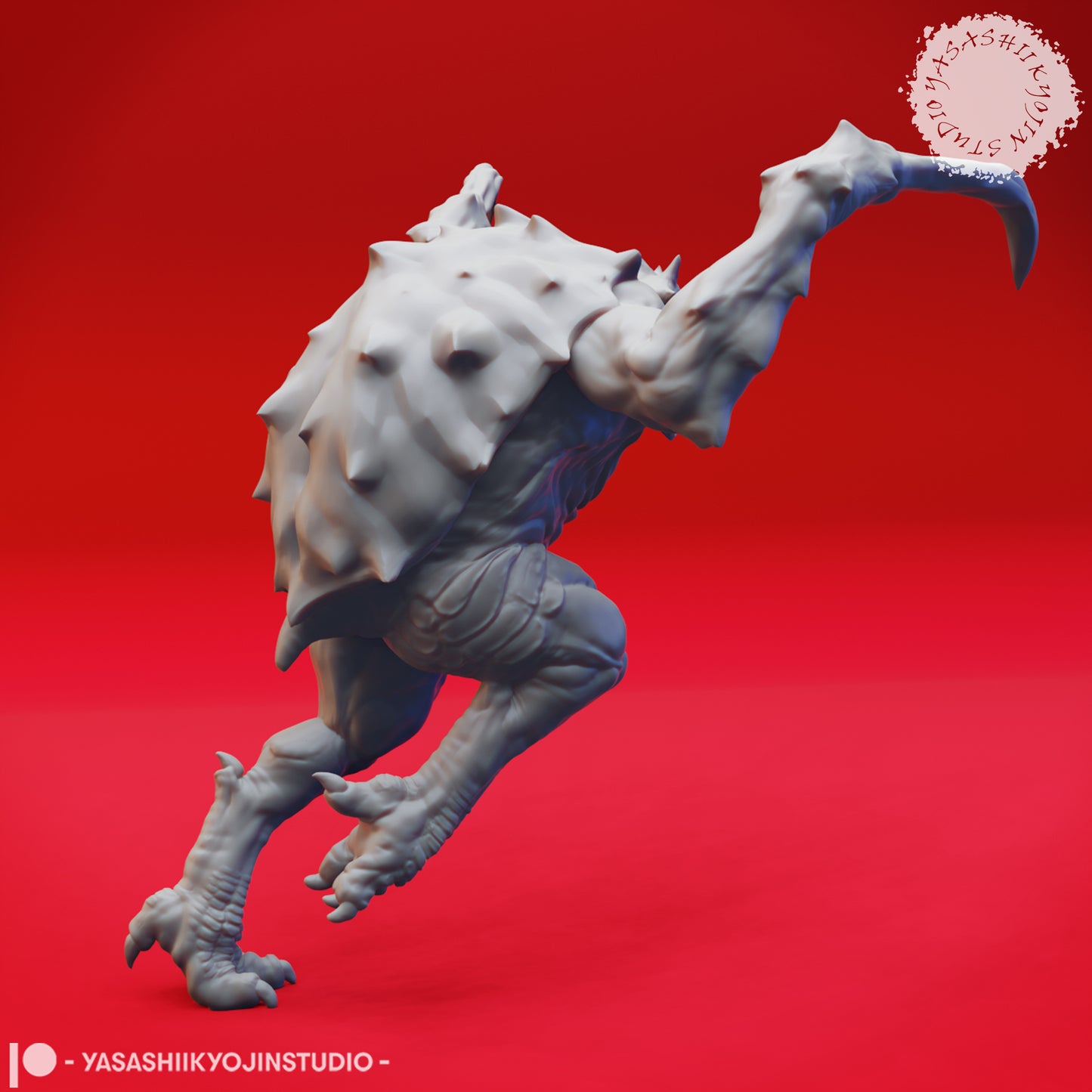 Hook Horror - Charging - Tabletop Miniature (Pre-Supported STL)