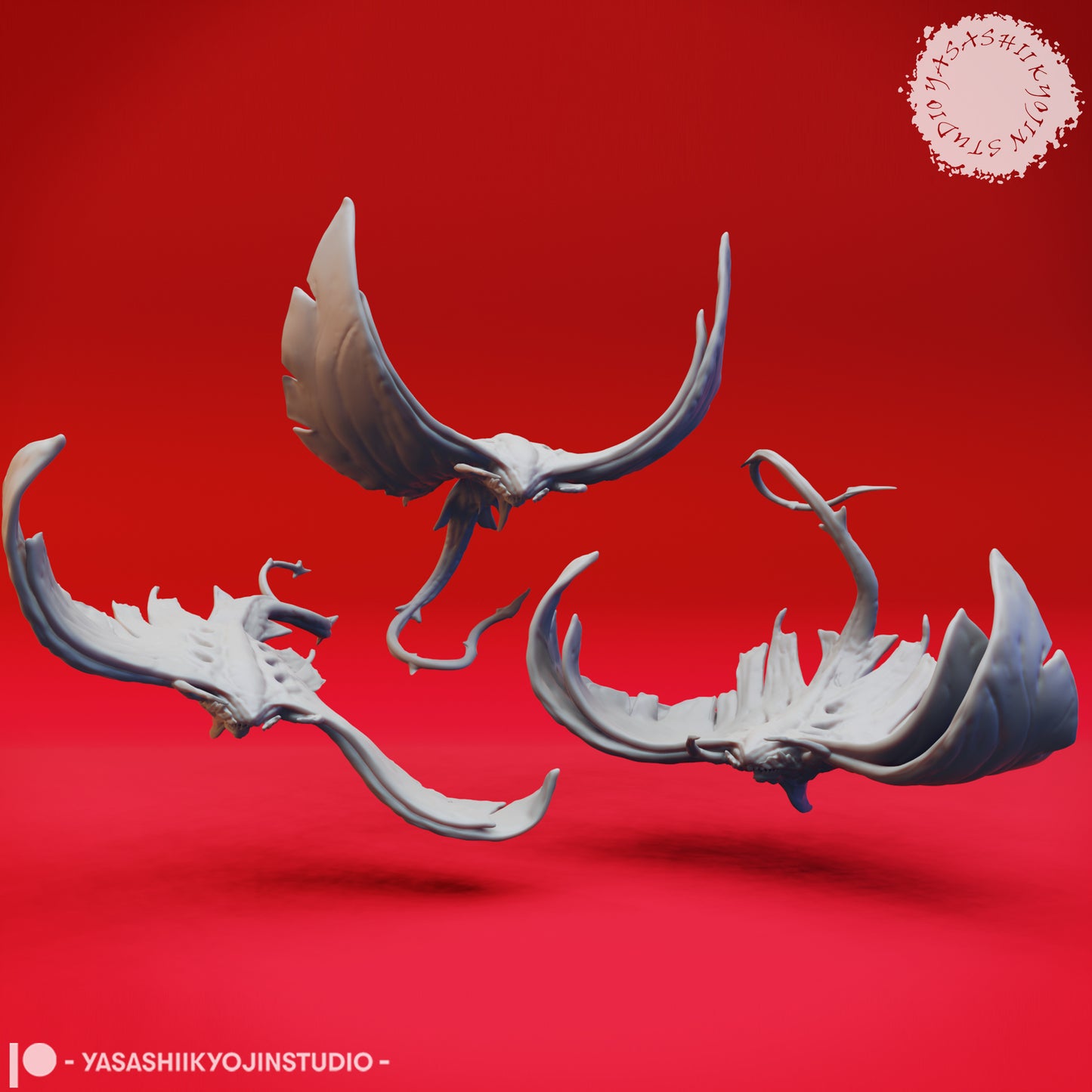 Ixitxachitl Swarm - Bundle - 3D Printed Mini for Tabletop Gaming, Dungeons and Dragons, Pathfinder, Kings of War and other RPG's