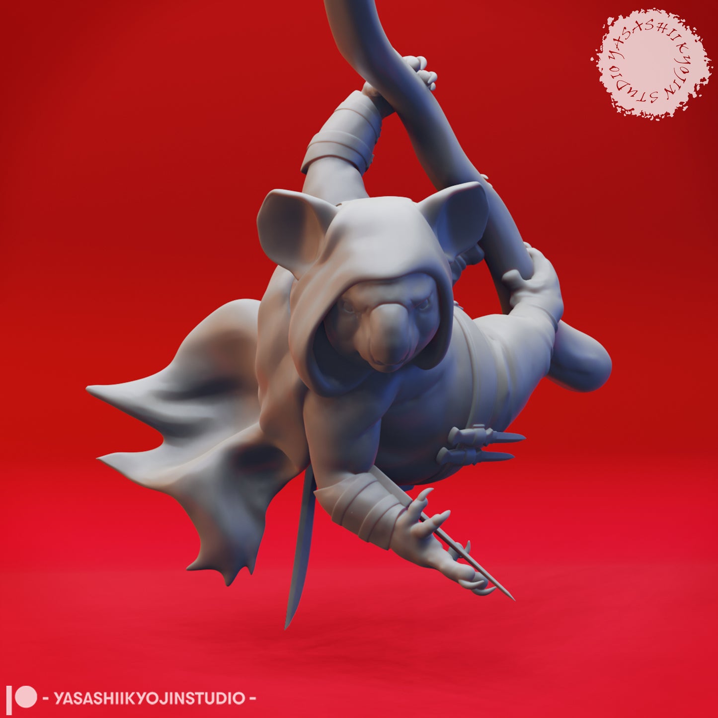 Koala-folk Rogue - Tabletop Miniature (Pre-Supported)