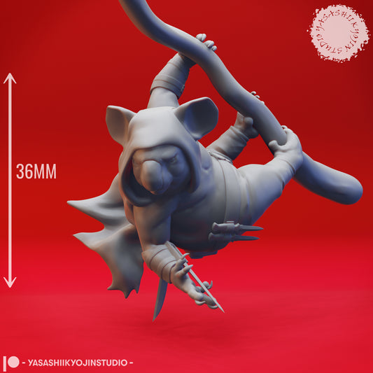 Koala-folk - 3D Printed Mini for Tabletop Gaming, Dungeons and Dragons, Pathfinder, Kings of War and other RPG's