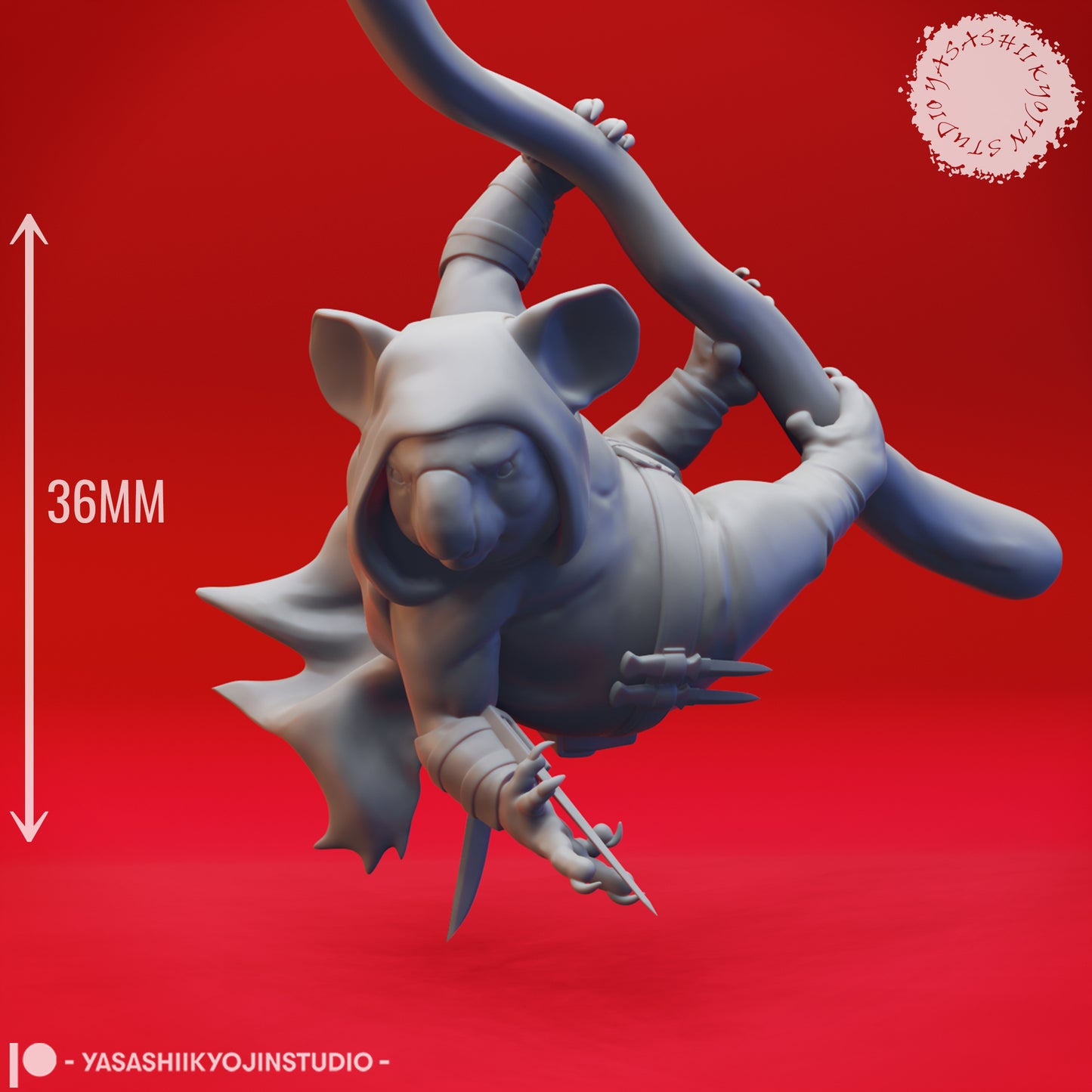 Koala-folk Rogue - Tabletop Miniature (Pre-Supported)