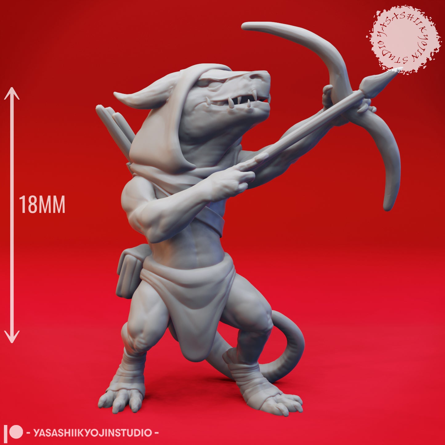 Kobold Mob - Bundle - 3D Printed Mini for Tabletop Gaming, Dungeons and Dragons, Pathfinder, Kings of War and other RPG's