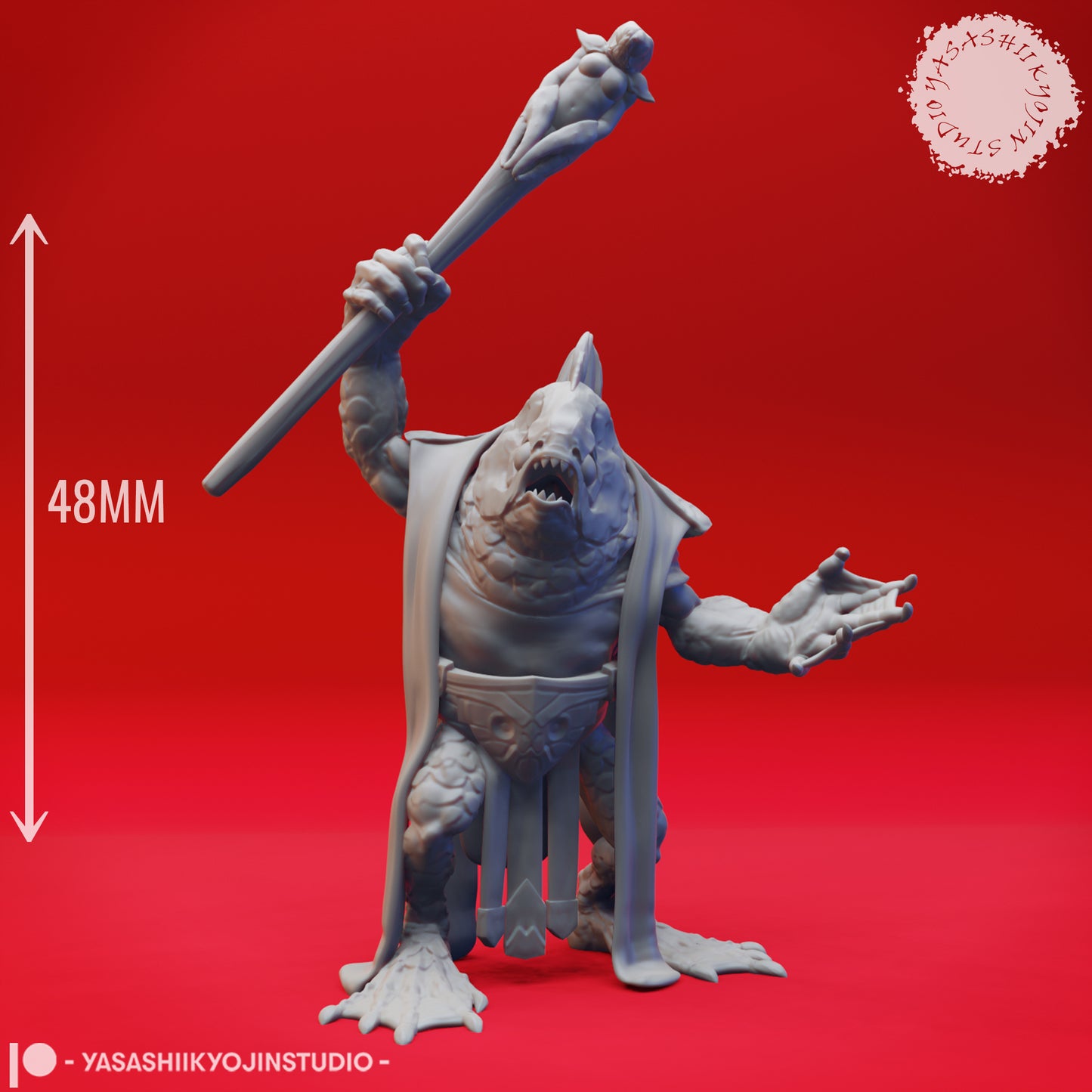 Kuo-Toa Mob - Bundle - 3D Printed Minis for Tabletop Gaming, Dungeons and Dragons, Pathfinder, Kings of War and other RPG's